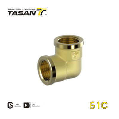 CE 90 Degree Brass Pipe Fittings F/F 61C