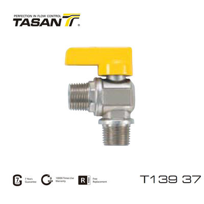 Aluminium Handle 1/2inch X 1/2inch Brass Gas Valve Tasan Valves T139 37
