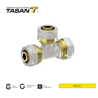Customizable Brass Compression Tee Fittings 62T